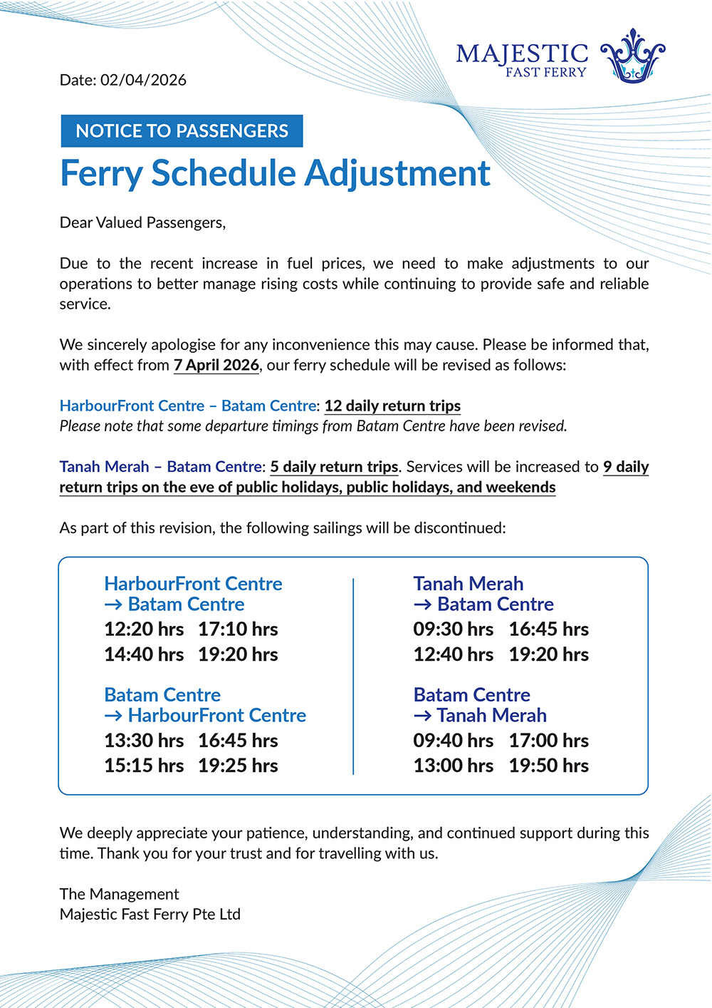 Majestic Fast Ferry Pte Ltd.